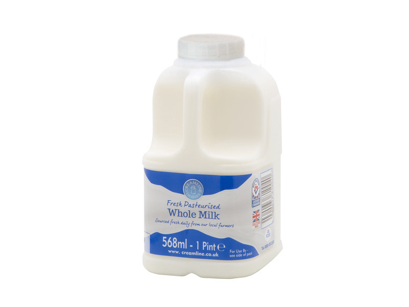 Whole Milk - Poly Bottle (568ml/ 1 Pint)